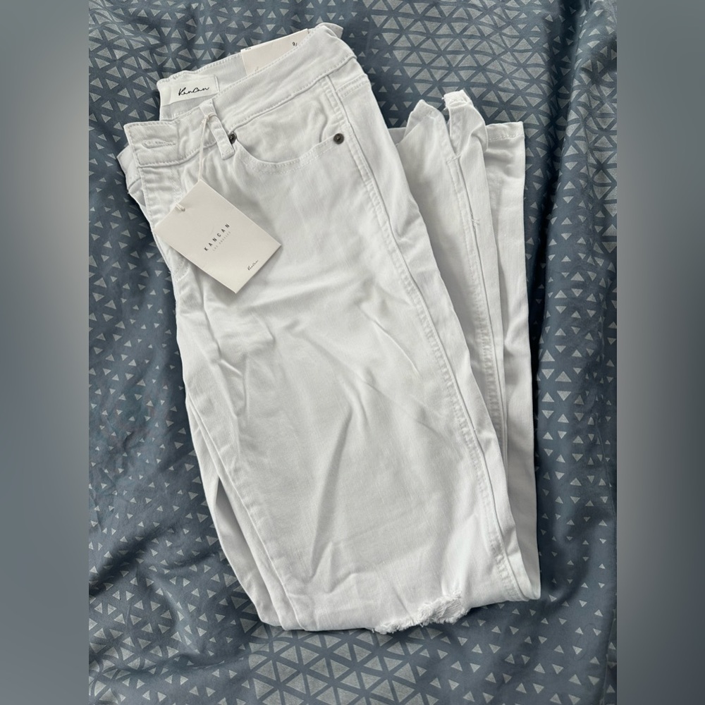 Never worn white distressed KanCan Jeans